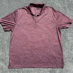 Beverly Hills Polo Club Mens Short Sleeve Polo Shirt Mauve Color Size XXL